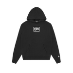 FRAMED ARCH LOGO POPOVER HOOD - BLACK