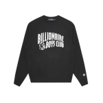 ARCH LOGO CREWNECK- BLACK/WHITE LOGO