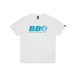 BB ASTRO T-SHIRT - WHITE/BLUE LOGO