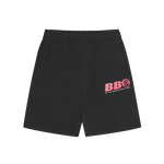 BB ASTRO SWEATSHORTS - BLACK/PINK LOGO