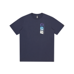 BB ASTRO REPEAT LOGO T-SHIRT - NAVY