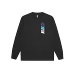 BB ASTRO REPEAT LOGO L/S T-SHIRT - BLACK