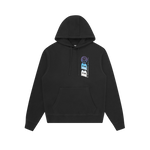 BB ASTRO REPEAT LOGO POPOVER HOOD  - BLACK