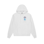 BB ASTRO REPEAT LOGO POPOVER HOOD  - WHITE