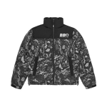 BB ASTRO PANELLED PUFFER JACKET - BLACK