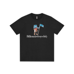 STANDING ASTRO SERIF T-SHIRT - BLACK