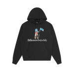 STANDING ASTRO SERIF POPOVER HOOD  - BLACK