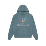 STANDING ASTRO SERIF POPOVER HOOD  - SLATE BLUE