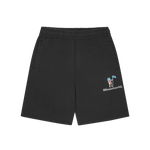 STANDING ASTRO SERIF SWEATSHORTS - BLACK