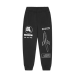 BB ASTRO DIGI LOGO SWEATPANTS - BLACK