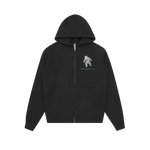FLOATING ASTRO ZIP-THROUGH HOOD - BLACK