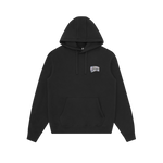 DOUBLE ARCH LOGO POPOVER HOOD - BLACK