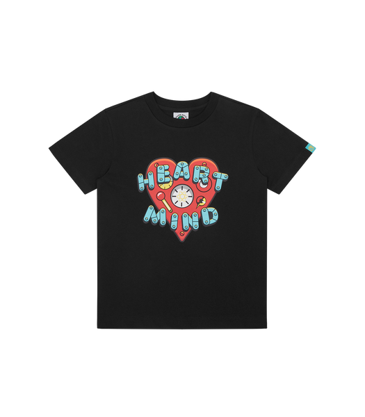 KIDS HEART & MIND LOGO T-SHIRT - BLACK – Billionaire Boys Club