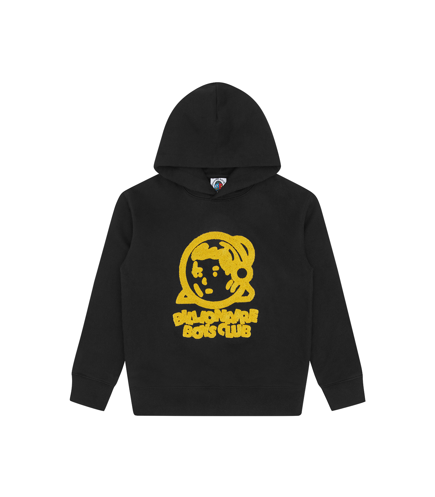 KIDS CHAINSTITCH LOGO POPOVER HOOD BLACK