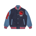 KIDS ASTRO VARSITY JACKET - NAVY/BLUE