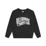 KIDS ARCH LOGO RAGLAN CREWNECK - BLACK