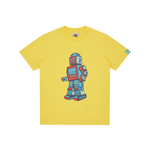 KIDS WALKING ROBOT T-SHIRT - YELLOW