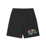 KIDS ARCH LOGO JERSEY SHORTS - BLACK