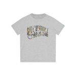 KIDS TREE CAMO ARCH LOGO T-SHIRT - HEATHER GREY