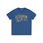 KIDS TREE CAMO ARCH LOGO T-SHIRT - NAVY