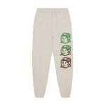 KIDS GRADIENT LOGO SWEATPANTS - ECRU