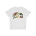 KIDS SPACE CAMO ARCH LOGO T-SHIRT - WHITE