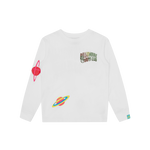KIDS SPACE CAMO LS T-SHIRT - WHITE