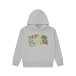 KIDS SPACE CAMO ARCH LOGO POPOVER HOOD - HEATHER GREY