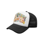 KIDS JUMBLE CAMO ARCH LOGO TRUCKER CAP - BLACK