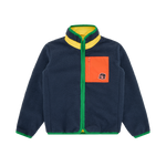 KIDS ARCH LOGO REVERSIBLE RAINPROOF JACKET - NAVY