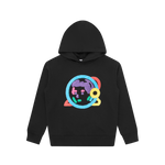 KIDS ASTRO POPOVER HOOD - BLACK