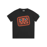 KIDS SPRAY JUMBLE ROBOT T-SHIRT - BLACK