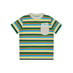 KIDS ROBOT STRIPED T-SHIRT - MULTI