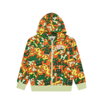 KIDS ARCH LOGO JUMBLE CAMO ZIP THROUGH HOOD - CAMO