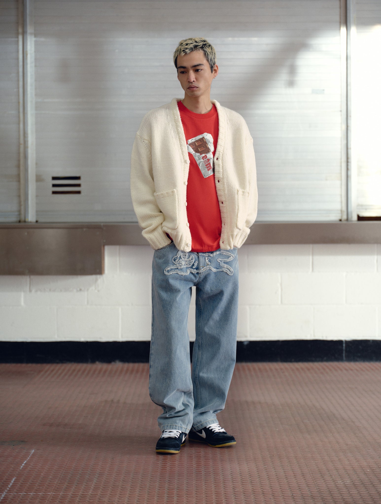 COLLEGE KNITTED CARDIGAN - ECRU – Billionaire Boys Club