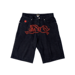 YEAR OF THE HORSE DENIM SHORTS - DARK BLUE