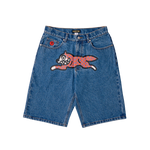 YEAR OF THE HORSE DENIM SHORTS - LIGHT BLUE
