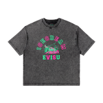 EVISU X ICECREAM PRINTED T-SHIRT  - BLACK