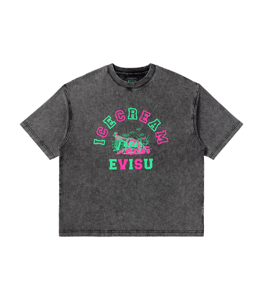EVISU X ICECREAM PRINTED T-SHIRT - BLACK – Billionaire Boys Club