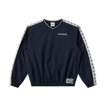 DALLAS COWBOYS WINDBREAKER V-NECK TOP - NAVY