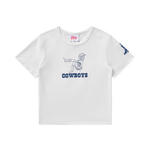 DALLAS COWBOYS SPACE COWGIRL BABY TEE - WHITE