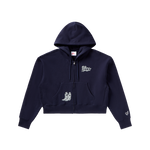DALLAS COWBOYS CROPPED HOODIE - NAVY