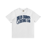 DALLAS COWBOYS CURVE LOGO SS WHITE TEE - WHITE