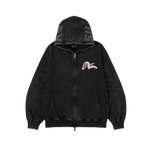 EVISU X ICECREAM EMB & PRINTED HOOD SWEATSHIRT - BLACK