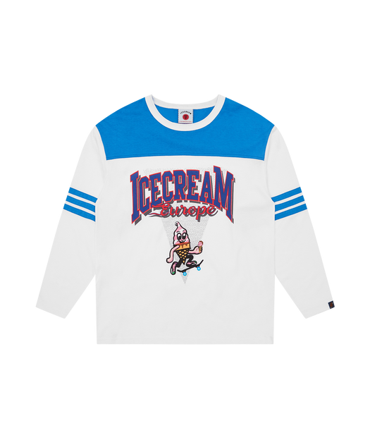 BASEBALL L/S T-SHIRT - WHITE – Billionaire Boys Club