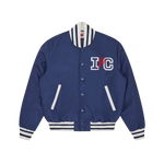 IC CLASSIC SATIN VARSITY JACKET - NAVY