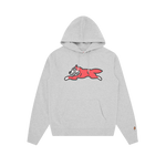RUNNING DOG POPOVER HOOD - HEATHER GREY