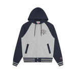 CONES & BONES ZIP THROUGH HOOD - NAVY