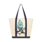 TEAM EU SKATE CONE TOTE BAG - ECRU/NAVY