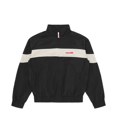 NYLON TRACK JACKET - BLACK